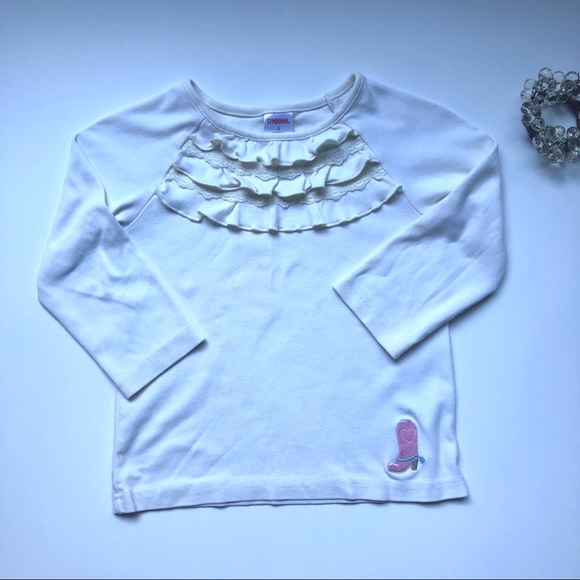 Gymboree Cowgirl Faux suede pants and Ruffle Tee - Girls 3 - Picture 2 of 15